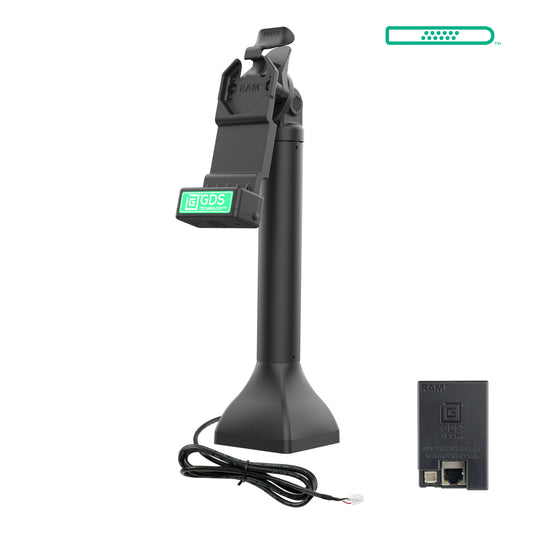 RAM Mounts GDS 14-inch pedestal dock with PoE for IntelliSkin tablets with Uni-Conn adapter – main product photo