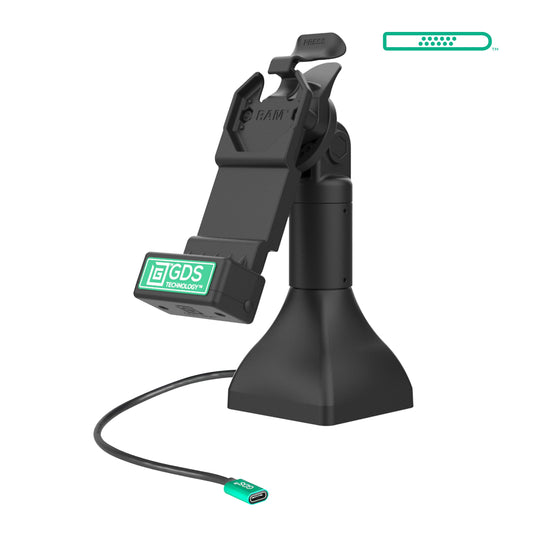 RAM Mounts GDS 7-inch pedestal dock with USB-C for IntelliSkin tablets with Uni-Conn adapter – main product photo