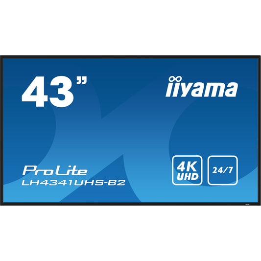 iiyama ProLite LH4341UHS-B2 43" 4K Digital Signage Display – official product photo 2 (LH4341UHS-B2)
