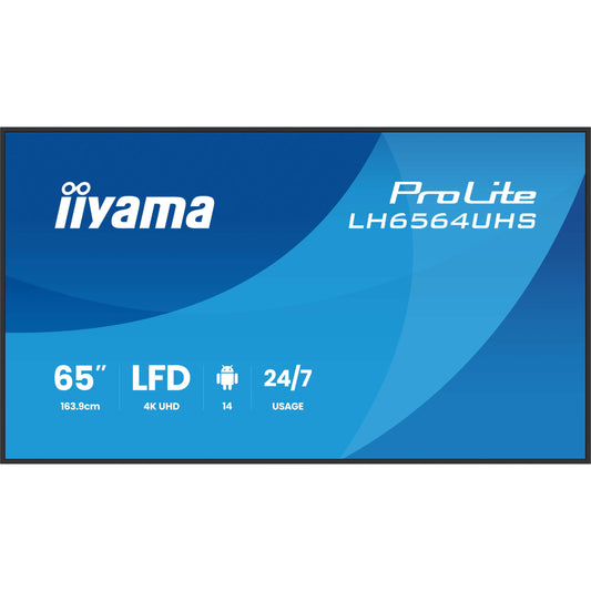 iiyama ProLite LH6564UHS-B1AG 65" 4K Digital Signage Display – official product photo 2 (LH6564UHS-B1AG)