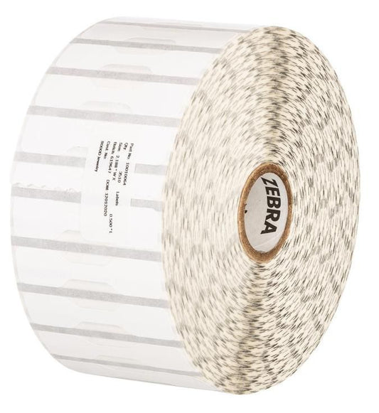 Labels, Zebra, Thermal Paper, 8000D Jewelry without flaps, W: 56 mm, H: 13 mm, D: 127 mm, C: 25.4 mm (10010064)