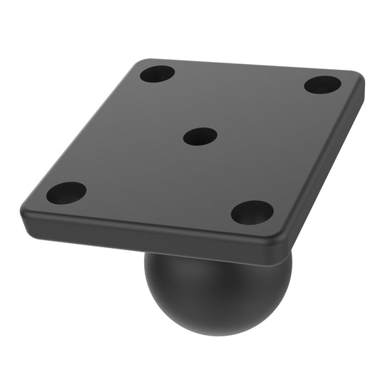 RAM Mounts B-size ball adapter with square 4-hole AMPS plate (RAM-B-347U) – product photo