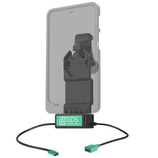 RAM Mounts GDS Uni-Conn tablet dock + USB-A with release lever – alternative view