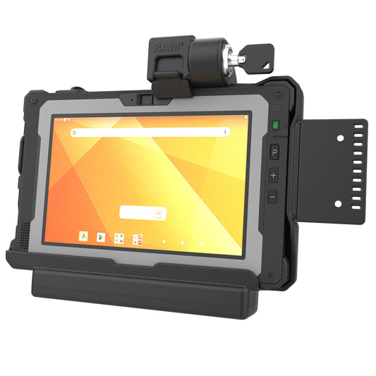 RAM Mounts key-locking Form-Fit holder for Getac ZX80 rugged tablet – product photo