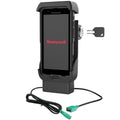 RAM Mounts Honeywell CT40/CT45/CT47 dokstacija ar barošanu, USB-A un slēdzeni (RAM-HOL-HON12PDLU)