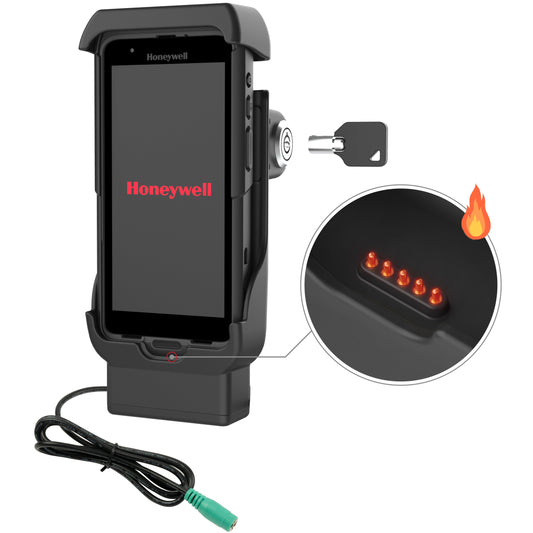 RAM Mounts key-locking powered dock with heated pins for Honeywell CT40, CT45 and CT47 – product photo