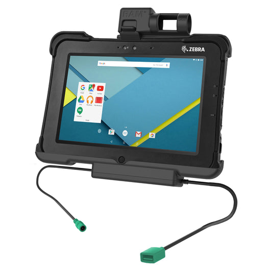 RAM Mounts GDS power + data dock with USB-A for Zebra XSLATE L10 rugged tablet – main view