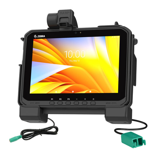 RAM Mounts Power + Dual USB-A Dock for Zebra ET60 and ET65 – main product photo