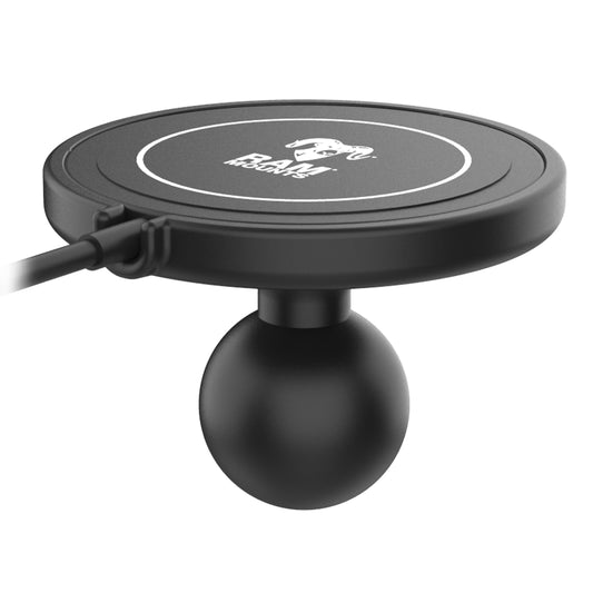 RAM Mounts ball adapter with Qi2 15 W wireless charger for MagSafe iPhones – main product photo