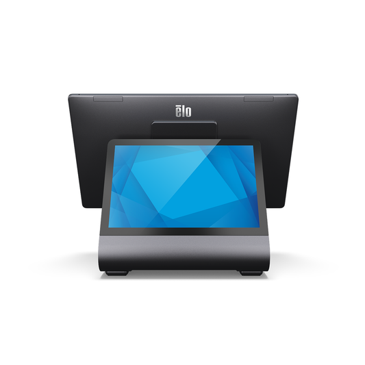 Elo EloPOS Z30 15.6-inch Android POS system on Z30 stand, front view