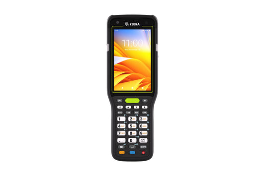 Zebra MC3400 rugged keypad mobile computer, pistol grip, 29-key numeric keypad (MC3401-0G1J52SS-A6) – front view