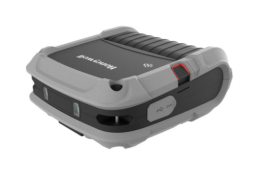 Honeywell RP4F 4-inch mobile receipt and label printer, Bluetooth 5 + Wi-Fi 5 (RP4F0000D22) – top 3/4 view