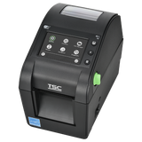 TSC DH320T 2-inch desktop direct thermal label printer, 300 dpi, touch display, black (DH320-A001-0002) – front view