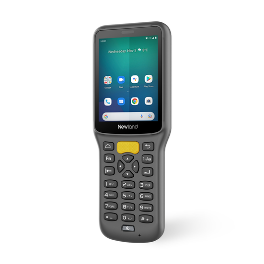 Newland MT37 Baiji Android mobile computer, 24-key keypad, 2D imager (NLS-MT3752-W4) – perspective view