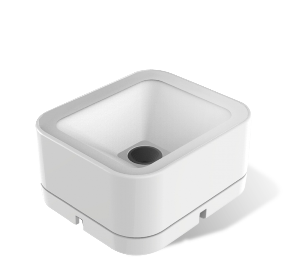 Newland FR27 Urchin presentation scanner (NLS-FR2780-20) – white version – front 3/4 view