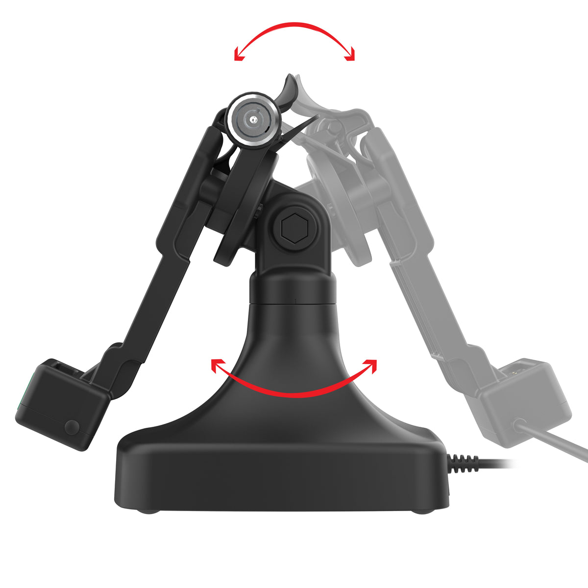 RAM Mounts GDS key-locking tilt and swivel dock with USB-C for IntelliSkin tablets with Uni-Conn adapter – additional view