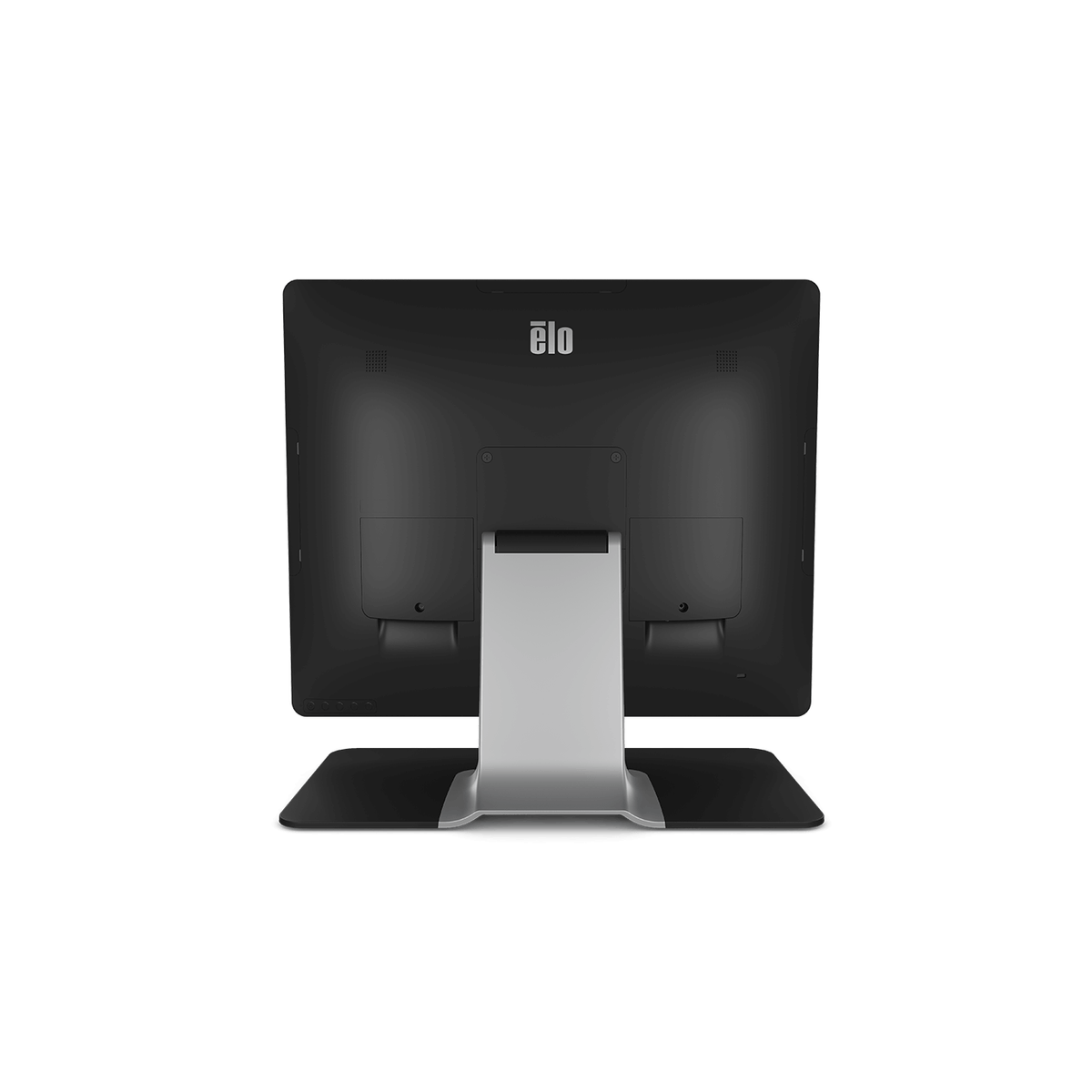 Elo 1902L touch monitor with stand, rear view