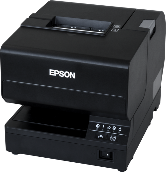 Epson TM-J7200 inkjet POS receipt printer, black (C31CF69301) – 3/4 view