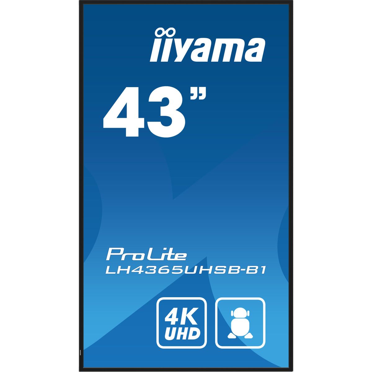iiyama ProLite LH4365UHSB-B1 43" 4K Digital Signage Display – official product photo 3 (LH4365UHSB-B1)