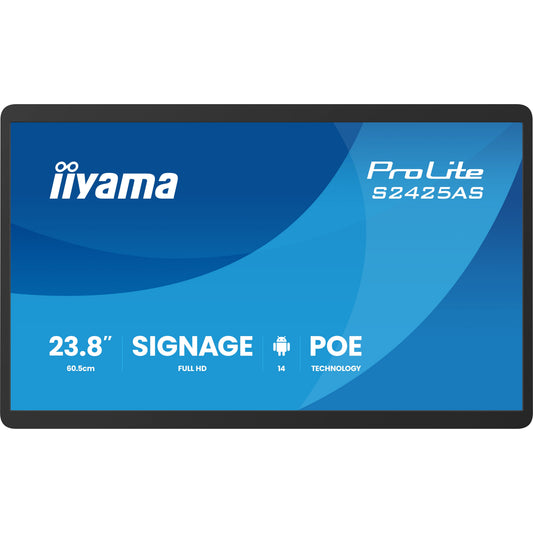 iiyama ProLite S2425AS-B1P 23.8" FHD Digital Signage Display – official product photo 3 (S2425AS-B1P)