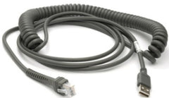 Zebra USB kabelis, 4.5 m, spirālveida, A tipa (CBA-U09-C15ZAR)