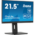 iiyama ProLite XUB2293HSU-B7 22" Monitor, FHD 100 Hz, USB Hub, Height-Adjustable (XUB2293HSU-B7)