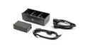 Zebra akumulatoru lādētājs, 3 vietu, UK, ZQ500/ZQ600/QLn (SAC-MPP-3BCHGUK1-01)