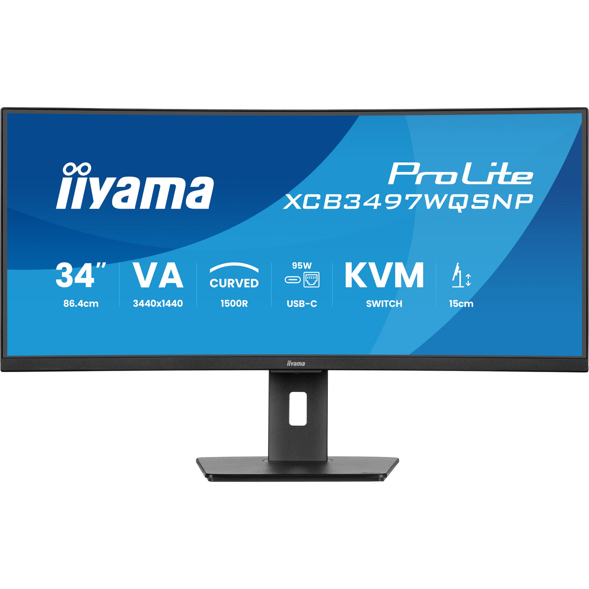 iiyama ProLite XCB3497WQSNP-B1 34-inch curved monitor – detail view