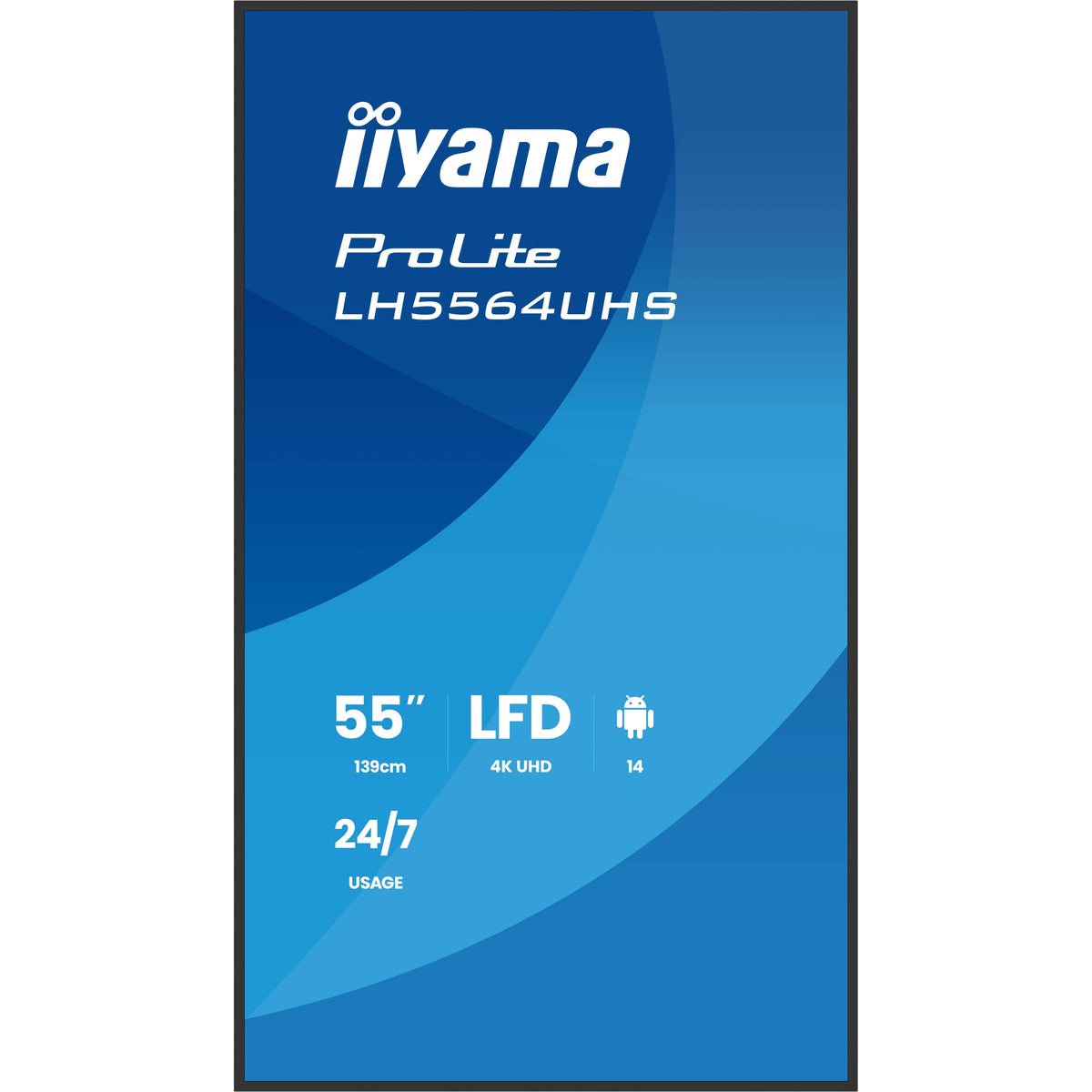 iiyama ProLite LH5564UHS-B1AG 55" 4K Digital Signage Display – official product photo 3 (LH5564UHS-B1AG)