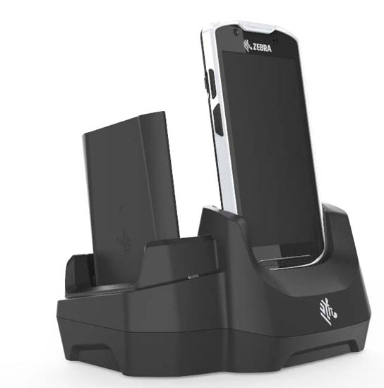 Zebra charging cradle, 1-slot + battery, USB/Ethernet, for TC5X – CRD-TC5X-2SETH-02