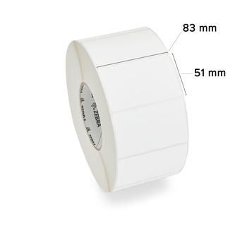 Labels, Zebra, Normal Paper, Z-Perform 1000T, W: 82.55 mm, H: 50.8 mm, D: 200 mm, C: 76 mm (880020-050)
