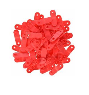 Zebra Clip Closure Kit, red (97032-RED)