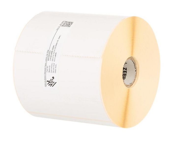 Labels, Zebra, Thermal Paper, Z-Perform 1000D, W: 76.2 mm, H: 101.6 mm, D: 66.04 mm, C: 19 mm (3007589-T)