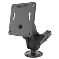 RAM Mounts stiprinājums ar divām lodēm un VESA 75 × 75 mm plāksni, C izmērs, īss (RAM-101U-B-2461)