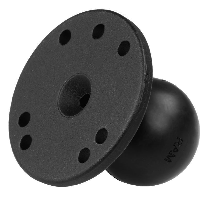 RAM Mounts C-size round ball plate with AMPS hole pattern RAM-202U – alternative view