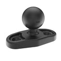 RAM Mounts lodveida pamatne ar 2 caurumu izvietojumu 2 3/8" / 60 mm, C izmērs (RAM-247U-2NHB)