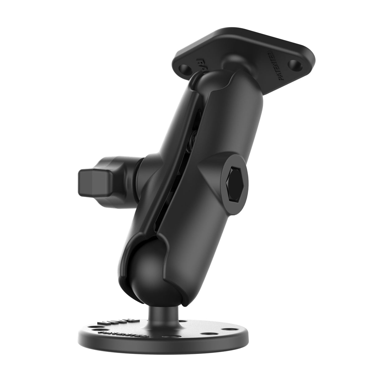 RAM Mounts B-size double ball drill-down mount with diamond plate, medium arm (RAM-B-138U) – additional view