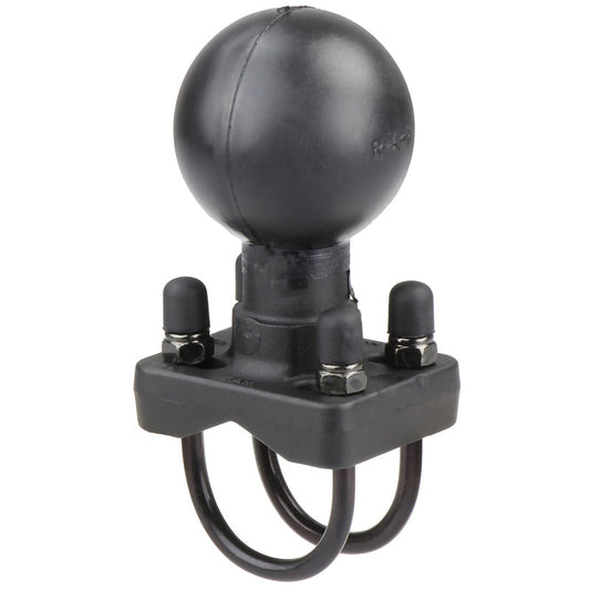 RAM Mounts D-size double U-bolt ball base for 1.25–1.5 inch round rails – product photo