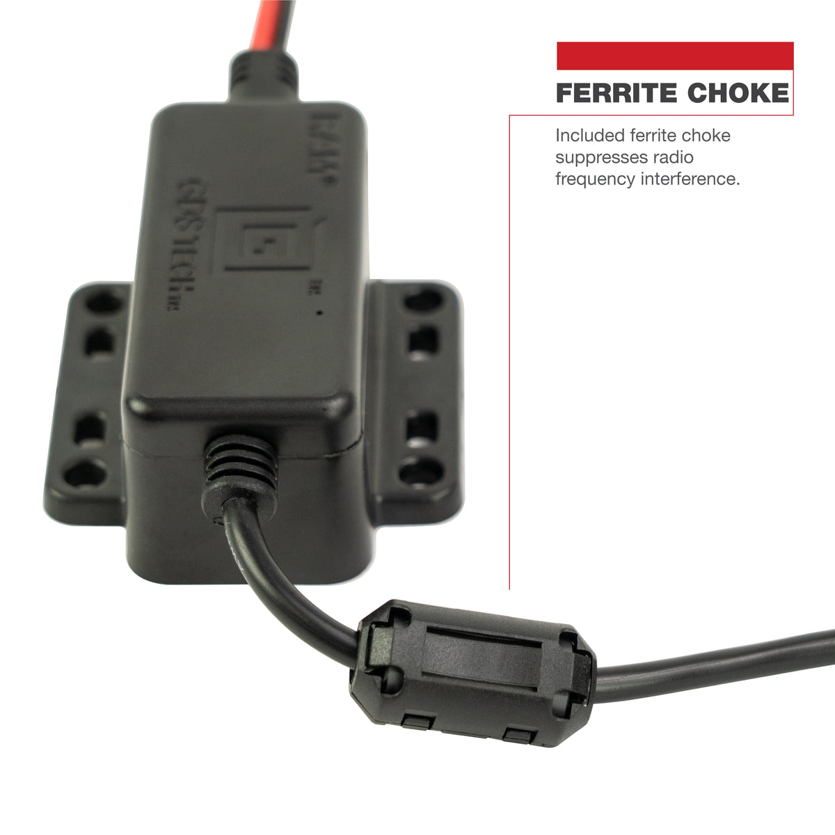 RAM Mounts GDS hardwire charger 30–60 V with male USB-C Power Delivery 25 W – alternative view