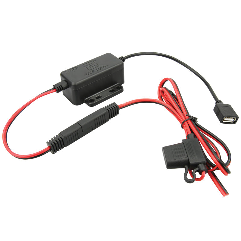 RAM Mounts GDS hardwire charger 30–64 V with female USB-A socket – main product photo