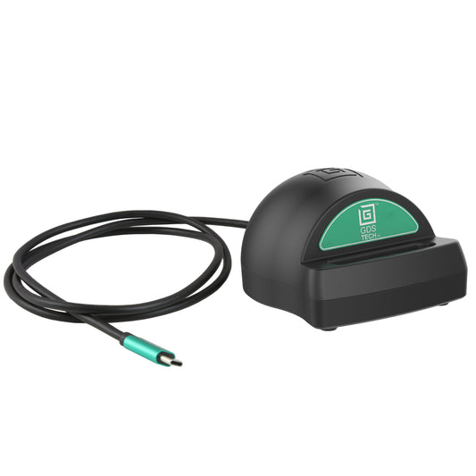 RAM Mounts GDS desktop dock with Power Delivery for phones and small tablets in IntelliSkin – main product photo