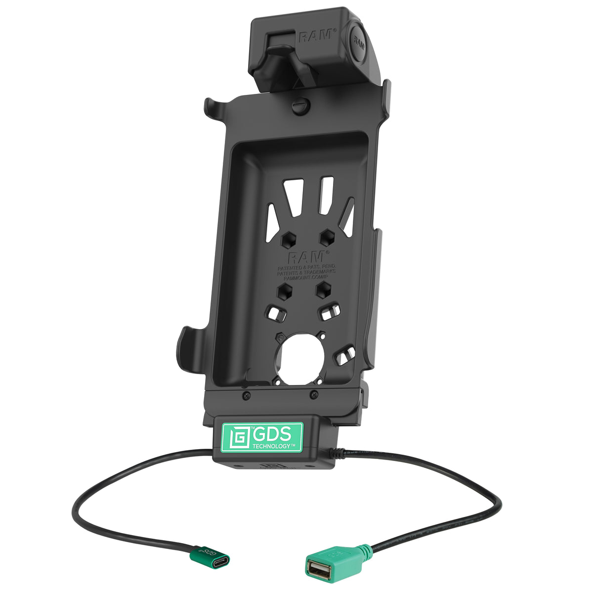 RAM Mounts GDS Tough-Dock + Single USB-A for Samsung Tab Active5 and 3 – alternative view