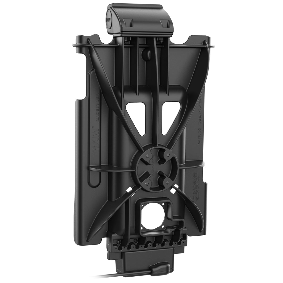 RAM Mounts GDS Tough-Dock with USB-C 3.1 for Samsung Tab S10+/S9+/S9 FE+/S8+/S7+/S7 FE – detail view