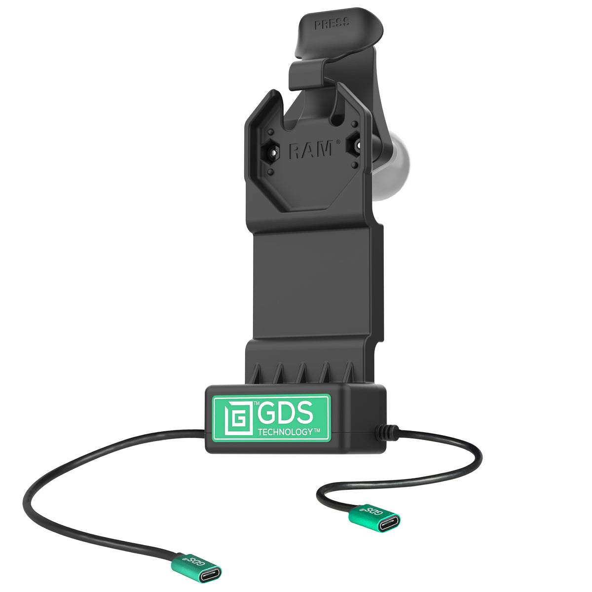 RAM Mounts GDS Uni-Conn tablet dock + USB-C with release lever – product photo