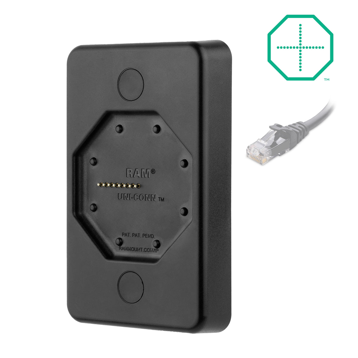 RAM Mounts GDS Uni-Conn low-profile wall dock with PoE for IntelliSkin tablets – main product photo