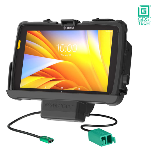 RAM Mounts GDS power + dual USB dock for Zebra ET40, ET45 and ET401 8-inch tablets in IntelliSkin – product photo