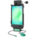RAM Mounts Samsung Tab A11/A9 (IntelliSkin) GDS Tough-Dock dokstacija ar slēdzeni + 2× USB-A (RAM-GDS-DOCKL-SAM80CD2U)