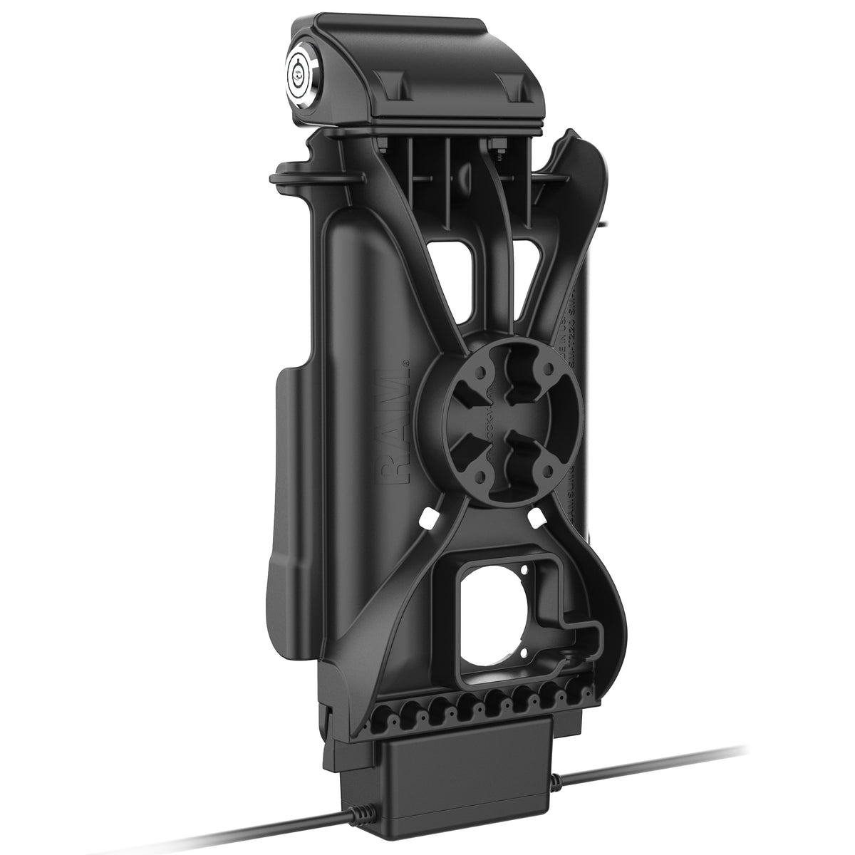 RAM Mounts key-locking GDS Tough-Dock + Dual USB-A for Samsung Tab A11, A9 and A7 Lite 8.7" in IntelliSkin – further view