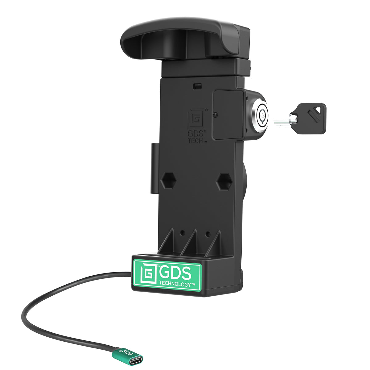 RAM Mounts GDS key-locking powered dock for Zebra EC50 and EC55 in IntelliSkin – view 2