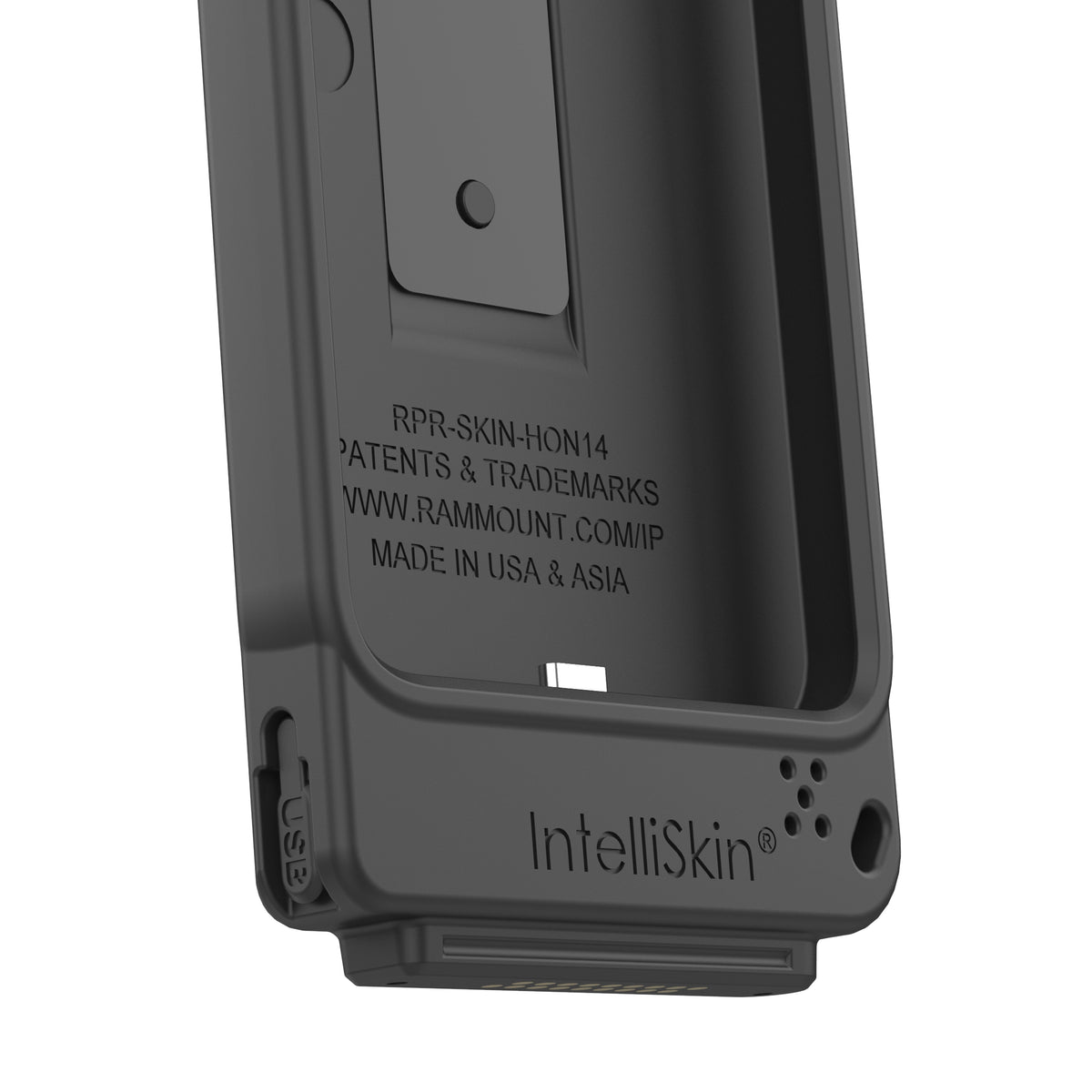 RAM Mounts IntelliSkin protective sleeve with GDS pogo pads for Honeywell CT37 – further view